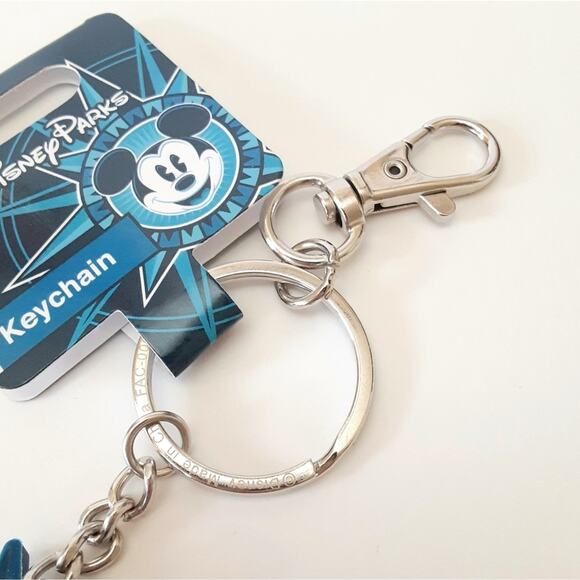 Disney Parks Walt Disney World Cinderella Castle Keychain Mickey Minnie NWT - Picture 4 of 5